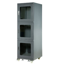 Tủ khô điện tử chống tĩnh điện màu đen với phạm vi độ ẩm 1% - 10% rh